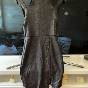 Worn Once Black Halter Sheath Mini Dress